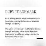 Elle  925 Sterling Silver Tiger Eye Ruby Ring Size 8 Very Good Used Condition Photo 11