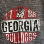 Russell Athletic Russell Women's S UGA Bulldogs 3/4 Sleeve Gray White Wash Shirt Casual College Photo 1