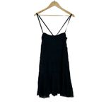 Free People NWT Shailee Dress Womens M Black Eyelet Ruffle Tiered Cottagecore Photo 1