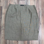 Ellen Tracy Linda‎ Allard  100% Linen Pencil Skirt Khaki Size 16 Photo 0