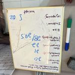 John Mark blue white stripe bell sleeve colorful print back blouse size small Photo 10