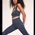Free People MOVEMENT Blue Capri Crop Athletic Workout Yoga Leggings Size Small Photo 2