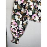 VERO MODA CROP TOP Hui Floral Print Long Sleeves Off Shoulder Top Size XS Photo 3