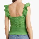 Lush Clothing Lush Ruffle knit crochet sweater tank top small hot pink Nordstrom Photo 8