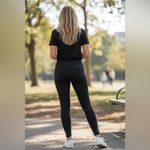 Under Armour No-Slip Waistband Full Length Compression Leggings Small Black Photo 2