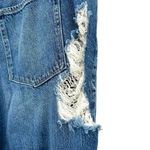 Good American  Good Vintage Ripped Ankle Straight Leg Jeans In Blue484‎ Size 20 Photo 7