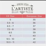 Spring Step L’artiste   Red Floral Embossed Mules size 7.5 BNWOT Photo 2