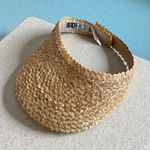 Beach Riot Woven Straw Hat Visor One Size Fits All Photo 1