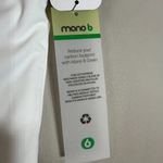 Mono B Tube Top Women's Large White Padded Strapless Lined Activewear Active NWT Photo 5