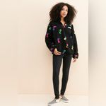 Parks Project National  Night Shrooms Trail Sherpa Snap Sweatshirt Unisex sz S-M Photo 3