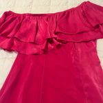 Show Me Your Mumu Women's size Small Brooke Mini Dress Hot pink One Shoulder Photo 5