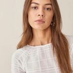 Reformation 💕💕 Dee Dress ~ Long Sleeve Mini Ivory Medium M NWT Photo 5