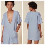 Reformation NWT Skya Linen Mini Dress Tunic Photo 3
