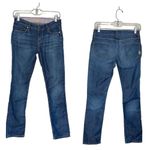 Rich & Skinny Sleek Nightshift Blue Jeans Whiskered Denim Womens Size 25 USA Photo 10