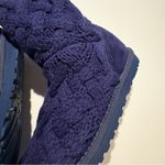 UGG   Isla Navy Cable Knit  suede Women's Boots size 6 Photo 6