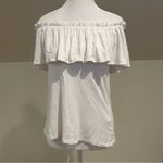 Abercrombie & Fitch  White Off The Shoulder Shirt Photo 1