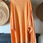 Free People NWOT We The Free Chill Out Cold Shoulder Pullover Top orange xs Photo 8