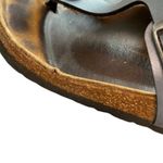 Birkenstock  Gizeh Unisex Leather Sandal Icy Metallic Azure Blue EU 38 US W 7/7.5 Photo 11