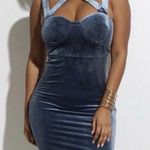 L'atiste by Amy Velvet Gothic Dark Blue Small Sexy Party Prom Photo 0