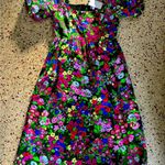 Sugar Lips Trinity Floral Lullaby Balloon Sleeve Midi Dress Med Photo 7