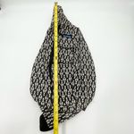 KAVU  Rope Crossbody Bag Cotton Canvas Black White Geometric Aztec Travel Pack Photo 7