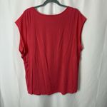 Calvin Klein Women’s Mixed Media Pocket Tee Hot Pink 3X Casual Work Office Photo 4