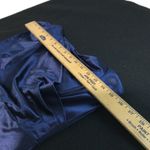 Strapless Navy Blue Satin Formal Dress Gown Slit Sexy Elegant Party Cocktail Size XL Photo 6