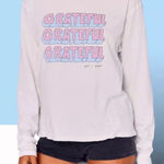 Spiritual Gangster Grateful Pink Blue LS Shirt Top Tee XS New with Tags Photo 3