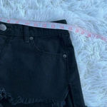Free People  Womens Shorts Black True Distressed Denim Size 25 Photo 8
