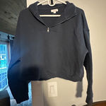 Colsie pullover crop sweatshirt sz L Photo 0