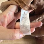 Everlane Women's Tan Button Up Short Sleeve 100% Linen Flare Leg Jumpsuit Size 0 Photo 5