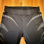 Reebok x Cardi B Women's 3X Black High-Rise Leggings with Waistband Cutouts Plus Photo 4