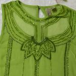Forever 21 Green blouse with special design embroidered in piping Photo 2