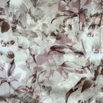 Sioni Tan Floral Satin Crewneck Lightweight Sweater. Size Medium Photo 8