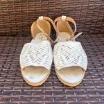Mexican Huarache White Leather Sandals size 10 Photo 2