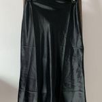 Black Silky Midi Fit and Flare Skirt / Size XS Photo 7