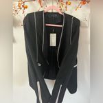 Stoosh  Black Blazer with white contrast piping Photo 2