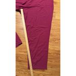 Croft & Barrow Plus Size Straight Mid Rise The Easy Knit Pant Berry 3X NEW Photo 5