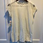 Decree  Ivory Cotton and Lace Cap Sleeve Top w/Buttons Size L NWT Photo 1