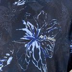 Columbia Large Weekend Adventure Top Pullover Floral Stretch Long Sleeve Navy Photo 8