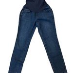 Indigo Blue  MATERNITY JEANS size medium dark wash Photo 0