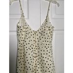 Cara Cara Womens 8 Ivory Linen Dress Polka Dot Maxi Dress Luxury Photo 5