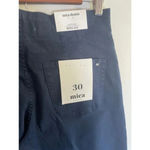 NWT Women's Mica Blue High Rise Wide Leg Navy Blue Slacks Pants Size 30 0121 Photo 5