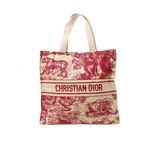 Christian Dior NWT  Red Diorivera Straw Tote Bag Photo 1