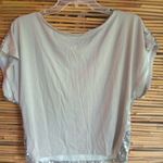 Beautiful M Crew Neck Sparkly Sequins Crop Top in Silver Size M Photo 3