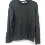 J. Crew | L | Ruffle Neck Cotton Knit Sweater in Black Top Womens Pullover Size L Photo 1