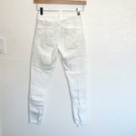 AGOLDE  Los Angeles Premium White Raw Hem Skinny Jeans Photo 5