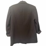 ZARA  Black Satin-Lined Double Breasted Blazer – Size Medium Photo 3