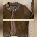 Vintage Danaya flawed cropped brown suede & leather jacket size 40 (medium or 8) Photo 6