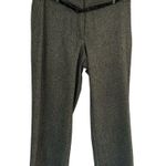 Cache Crop Wool Blend Removable Belt Tweed Pant Black White Gray New $118 NWT Photo 4
